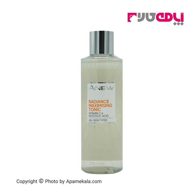 تونر روشن کننده ویتامین C آون A NEW حجم 200ml یک تونر اسیدی لایه بردار است که از قدرت ویتامین C استفاده کرده و پوست را روشن می‌کند.