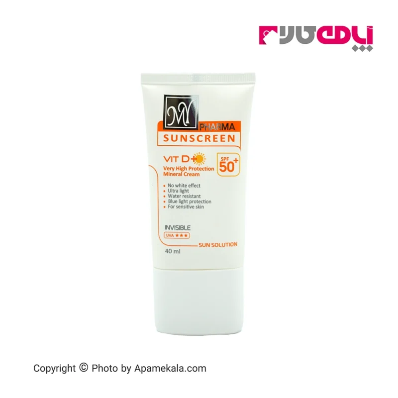 کرم ضد آفتاب بی رنگ Pharma Sunscreen، با SPF 50 به خوبی از پوست‌های حساس در برابر 98 درصد اشعه‌های مضر خورشید مراقبت می‌کند.