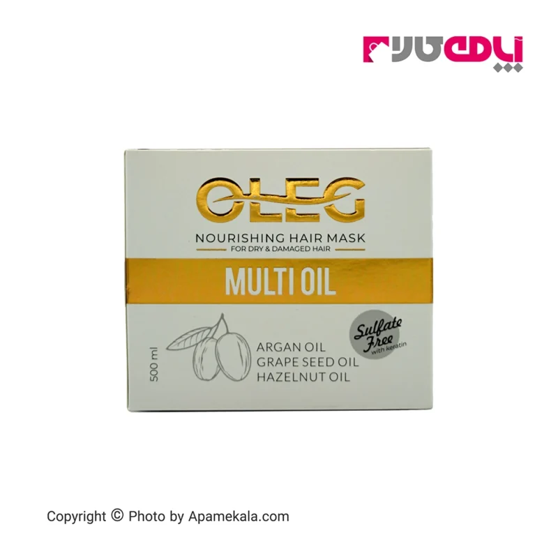 ماسک داخل حمام اولگ OLEG مناسب مو خشک و آسیب دیده - حجم 500ml
