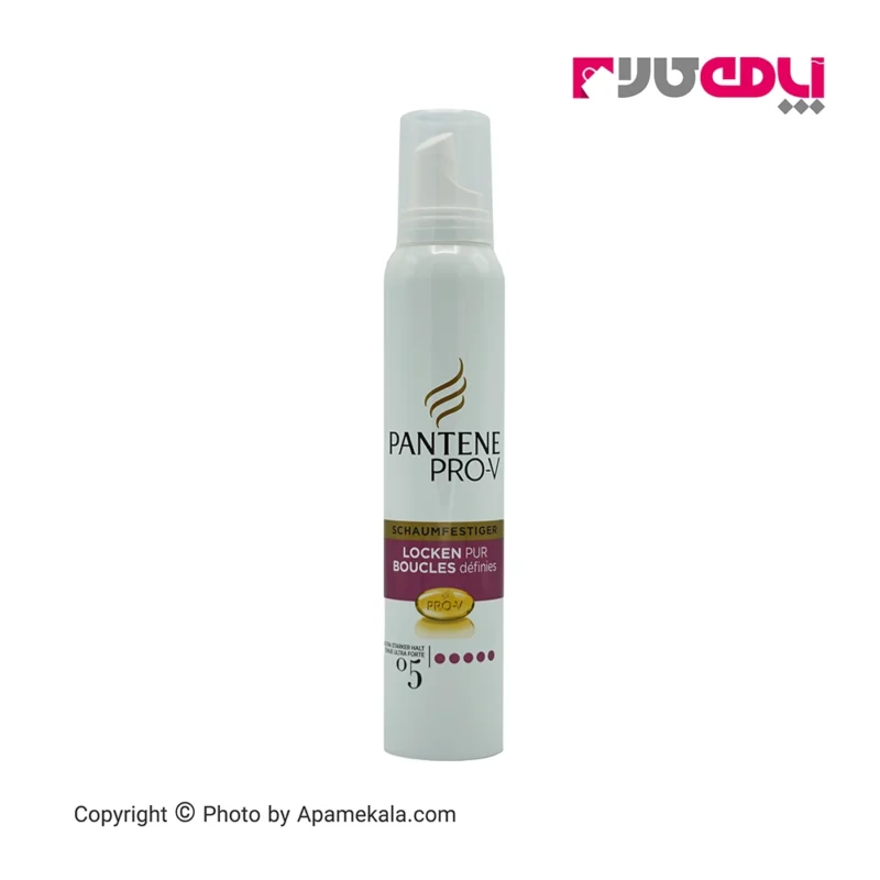 موس مو حالت دهنده موهای فر پنتن Pantene Locken Pur، حاوی کمپلکس پرو ویتامین B5 و روغن آرگان است که باعث درخشندگی و خوش حالتی موها می شود.