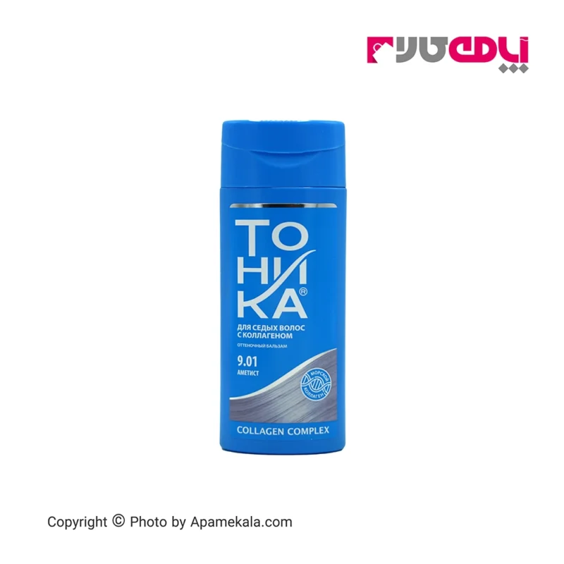 شامپو رنگ مو 9.01 یاسی تونیکا، رنگساژ موقت بوده و بر روی موهای پایه روشن استفاده می‌شود.