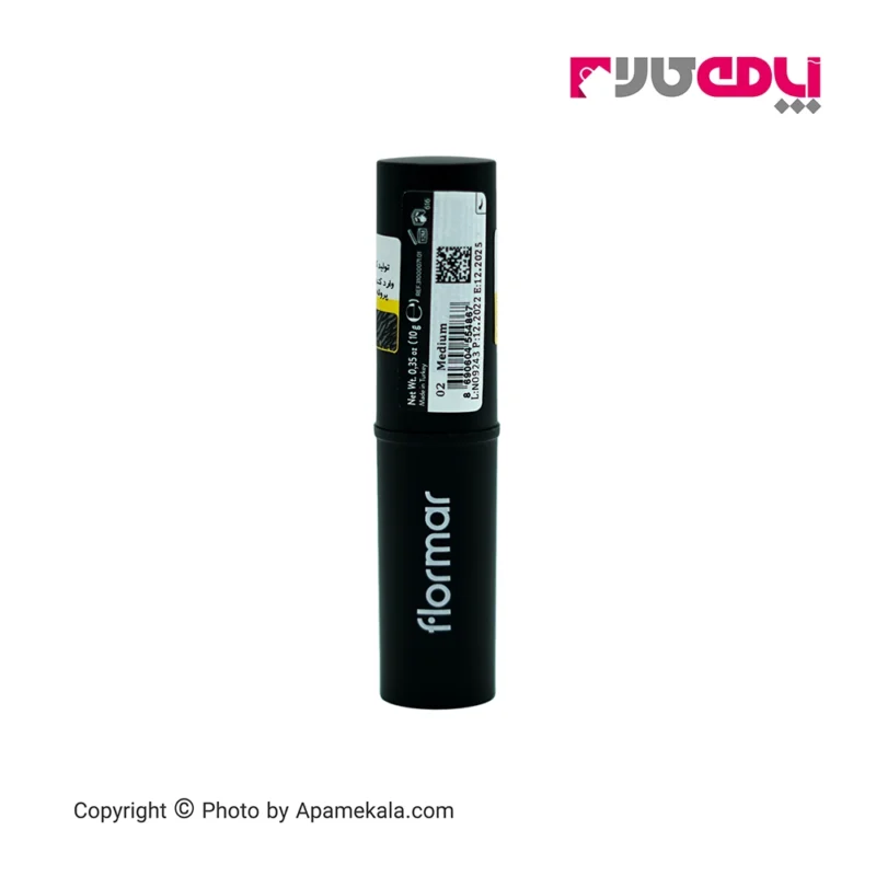 کانتور استیک فلورمار شماره 02 medium، دارای بافت نرم و کرمی است و با ایجاد خطوط تیره فرم دلخواهی به صورت شما میدهد.