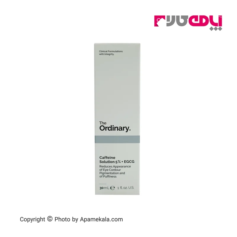سرم ضد تیرگی و پف دور چشم اوردینری کافئین حجم 30 میل - the ordinary caffeine solution 5 +egcg