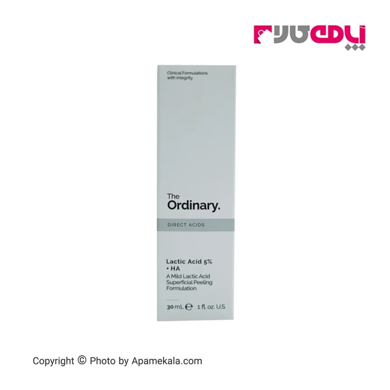 سرم لاکتیک اسید 5% اوردینری حجم 30 میل جوانساز و آبرسان پوست - the ordinary lactic acid 5+ha