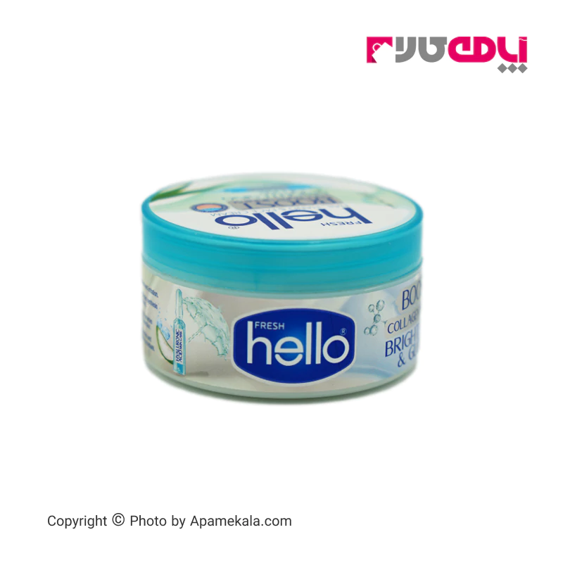 کرم مرطوب کننده و روشن کننده آلوئه ورا کاسه ای هلو fresh hello برای دست، صورت و ناخن حجم 240میل