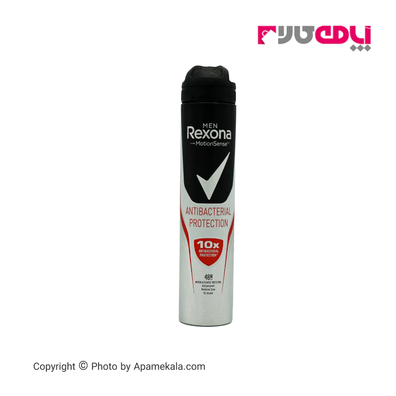 اسپری ضد تعریق مردانه رکسونا مدل Antibacterial protection حجم 150 میل